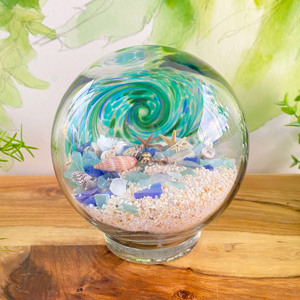 Teal Sea Globes