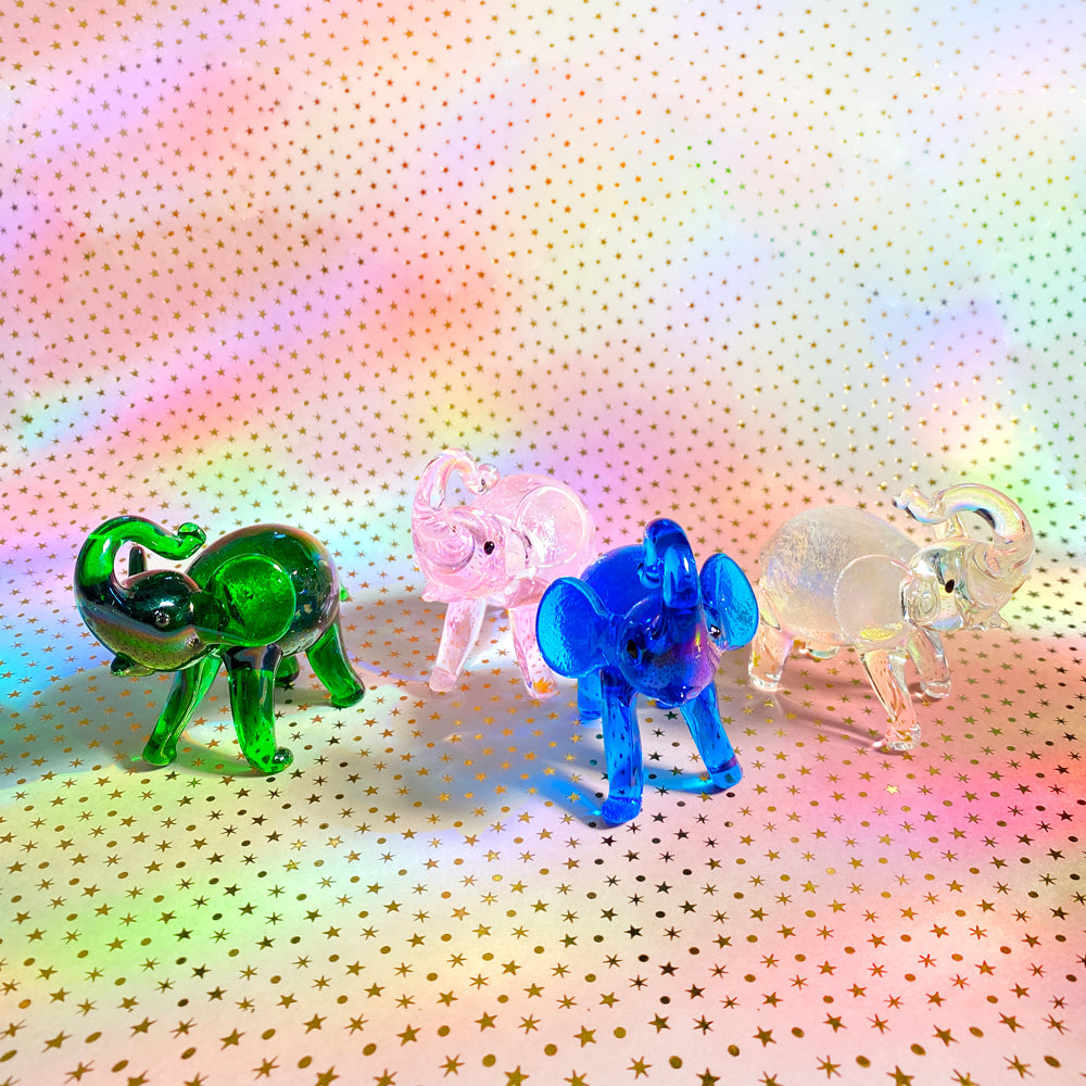 Silver Elephants: 4pc