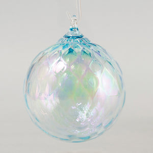 glass eye studio handmade glass march diamond facet birthstone ornament